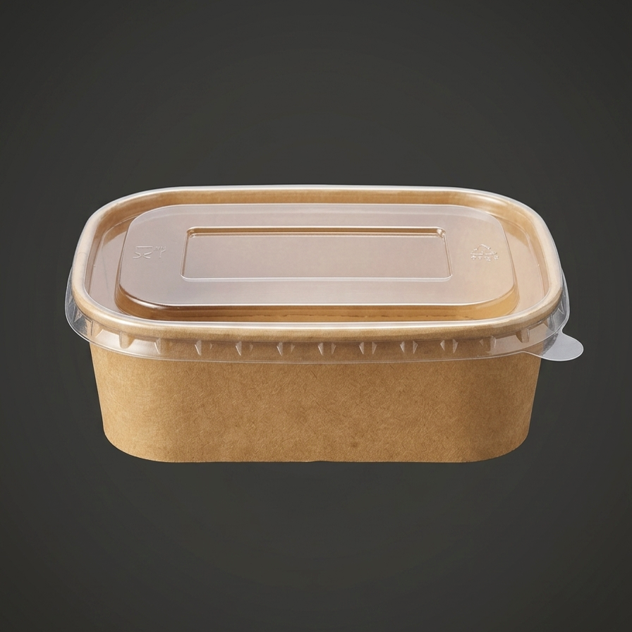 kraft lunch box with lid